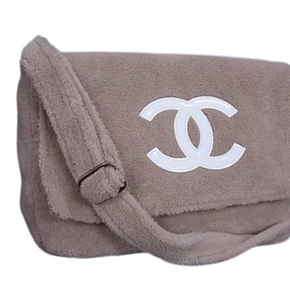 CHANEL Precision Shoulder Bag - Beige Boa Leather Women's Coco Mark - Picture 1 of 6